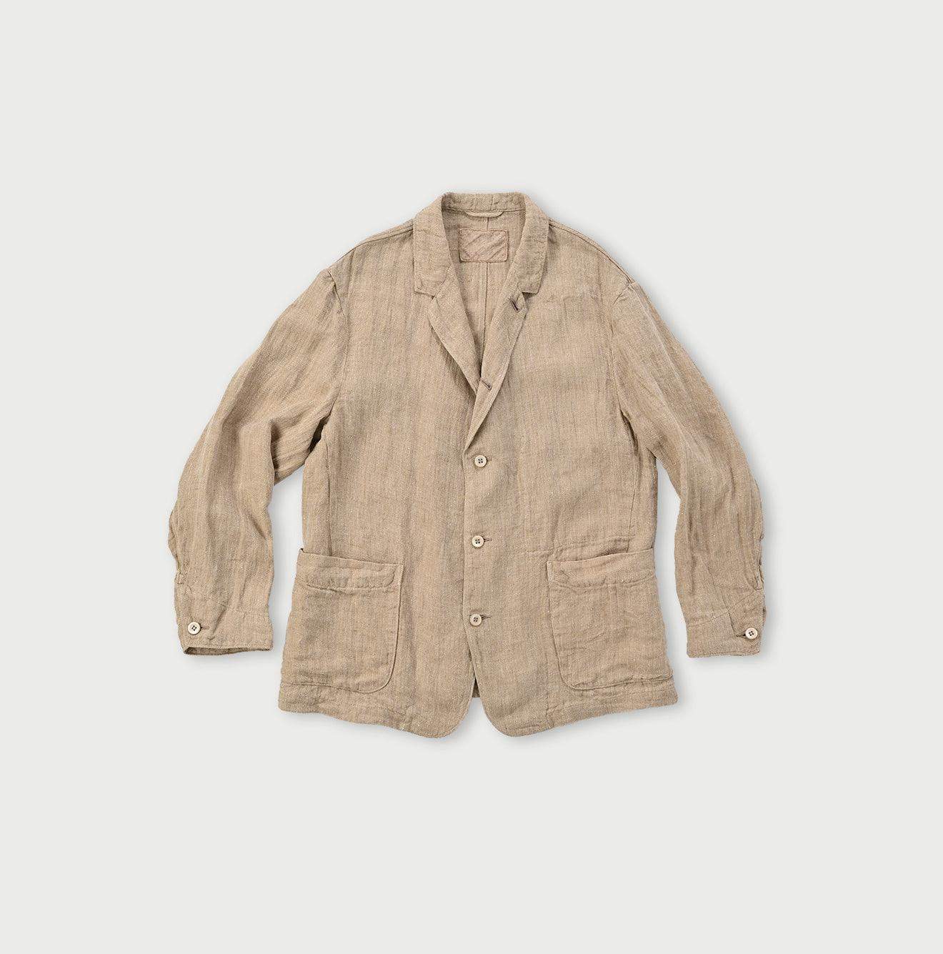 Indian Linen Herringbone Shirt Jakcet