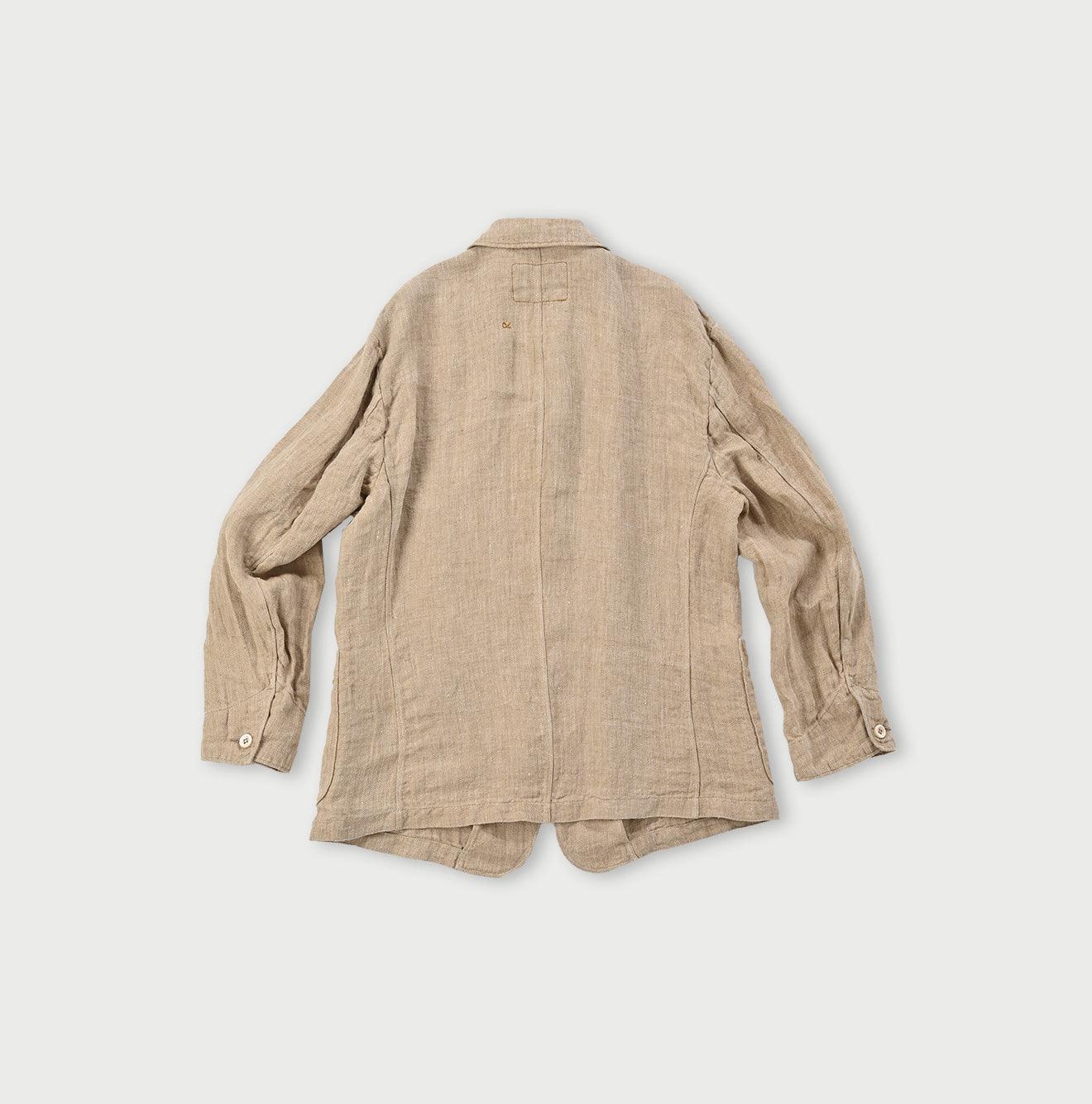Indian Linen Herringbone Shirt Jakcet