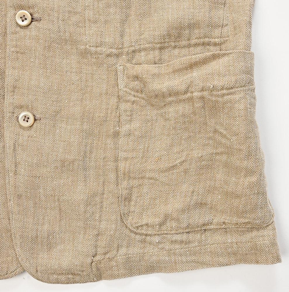 Indian Linen Herringbone Shirt Jakcet