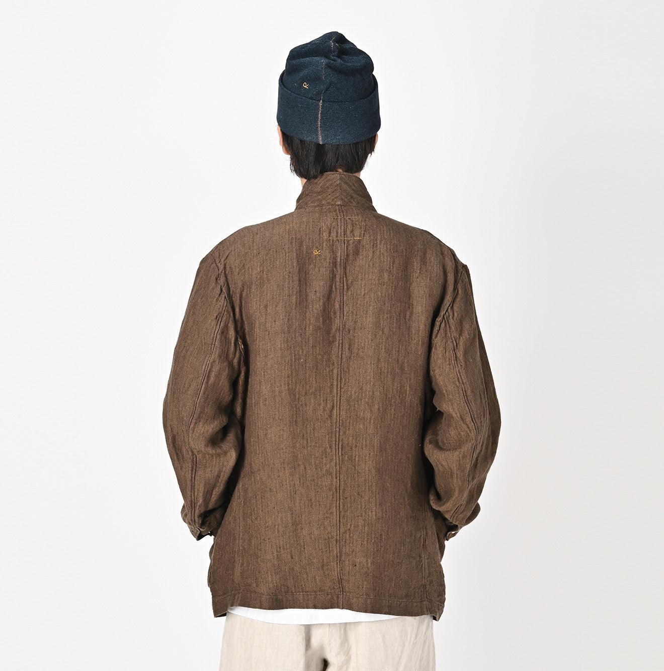 Indian Linen Herringbone Shirt Jakcet