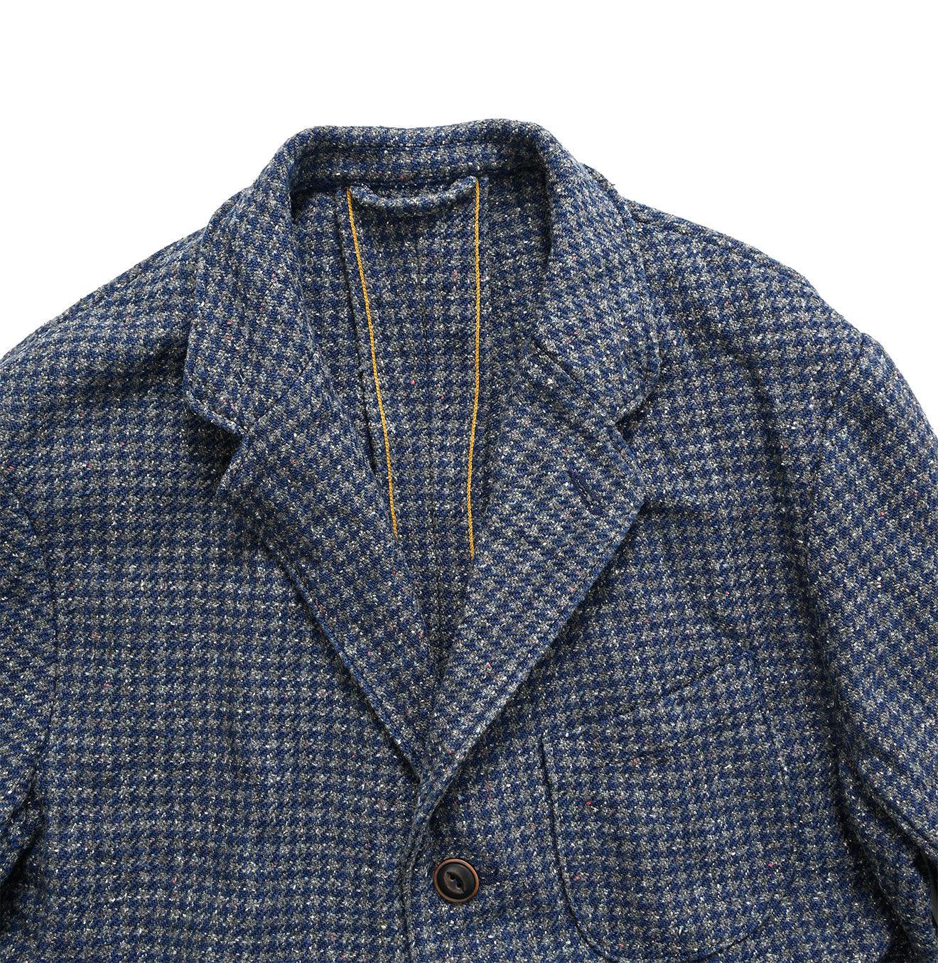 Indigo Cotton Tweed Ranch Jacket Men