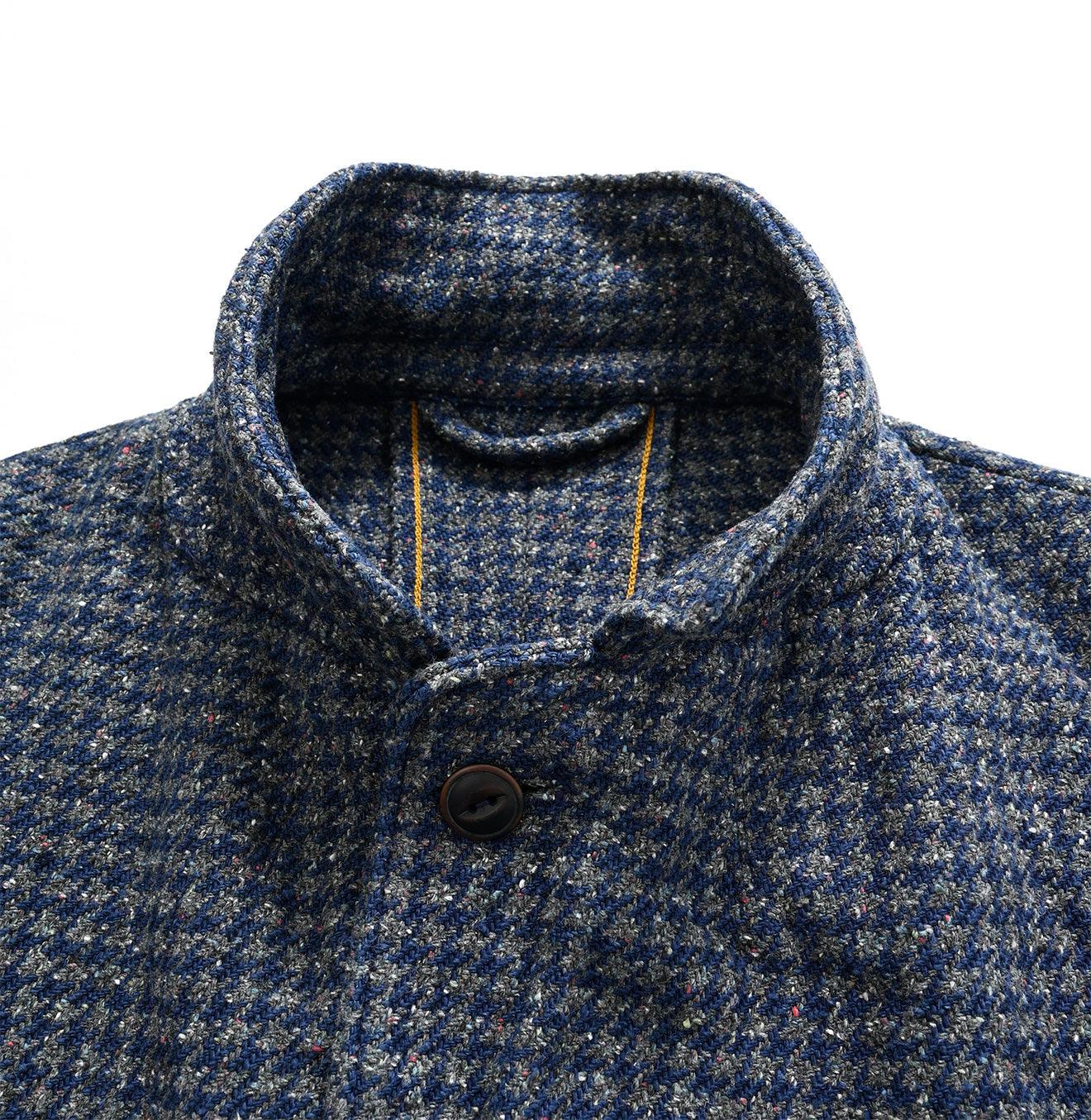 Indigo Cotton Tweed Ranch Jacket Men