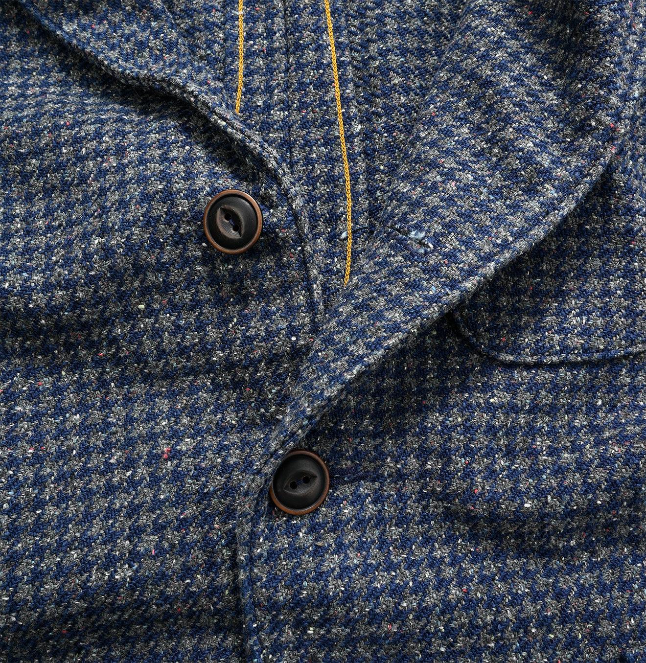 Indigo Cotton Tweed Ranch Jacket Men