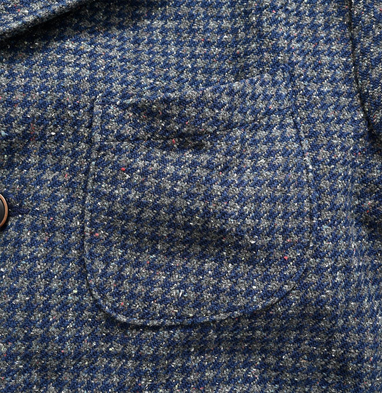 Indigo Cotton Tweed Ranch Jacket Men