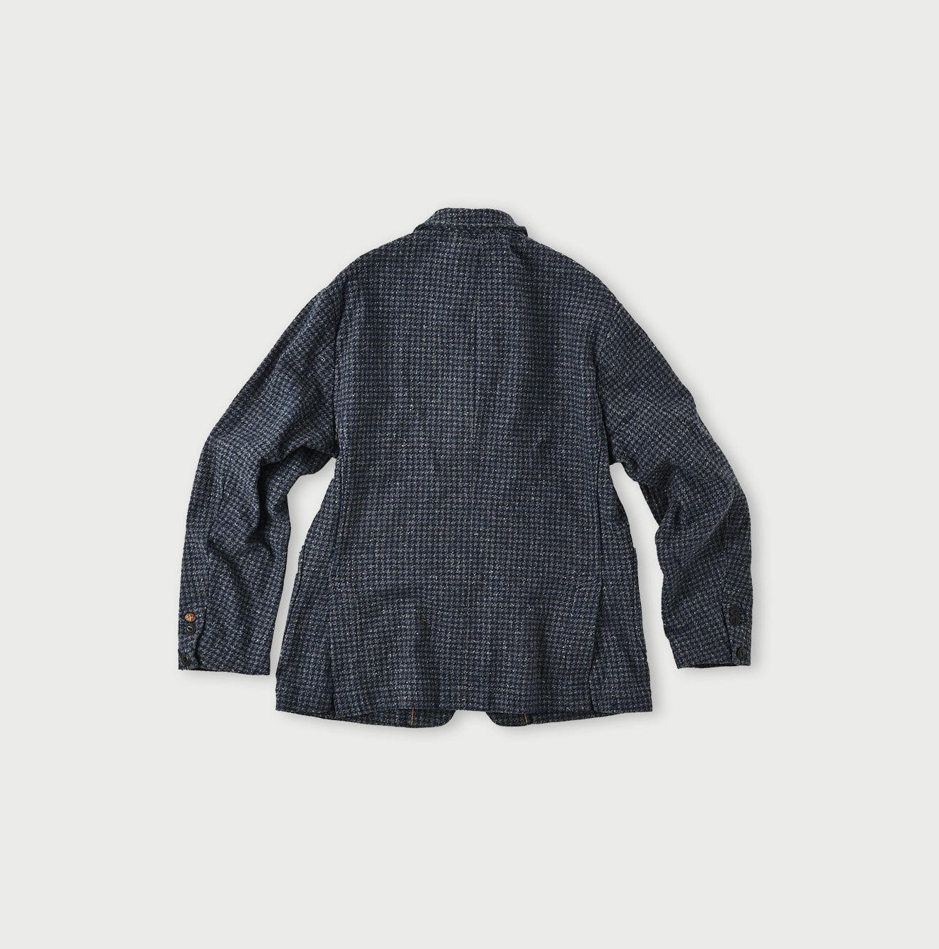 Indigo Cotton Tweed Ranch Jacket Men