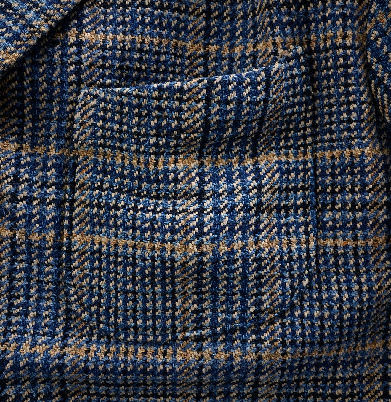 Indigo Cotton Tweed Miyuki Jacket Men