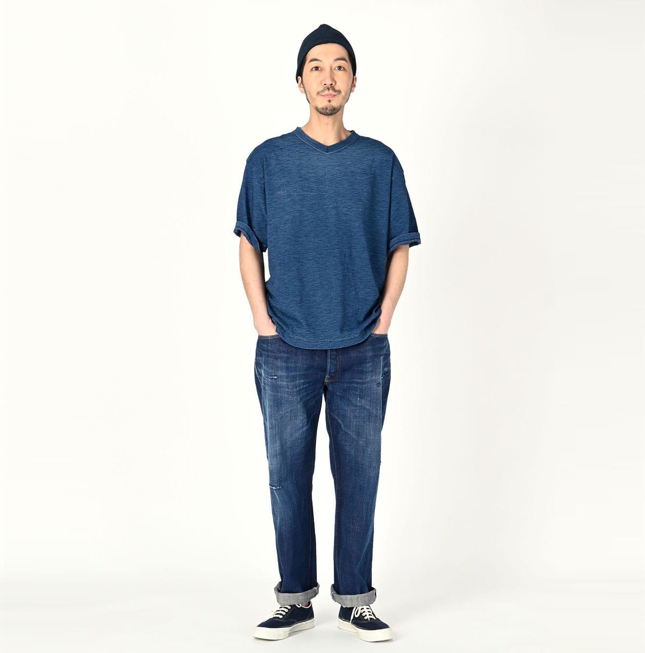 Indigo 908 Ocean T-shirt Distressed