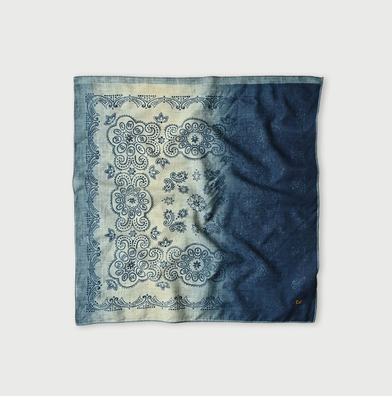 カズオミバンダナ Indigo Supima Selvedge Kasumi Bandana | 45R Official Online Store