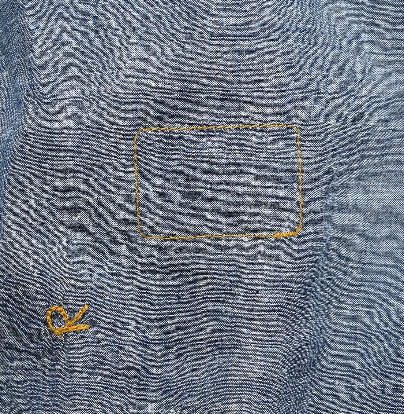 Ai Indigo Khadi Lace de T-shirt