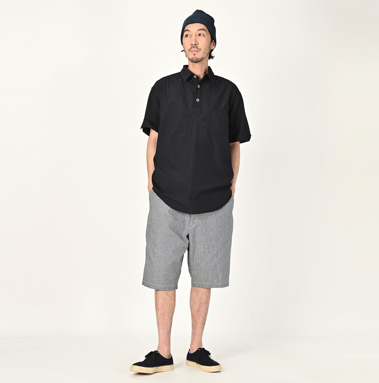 Indigo Damp 908 Short Sleeve Loafer Pullover Shirt