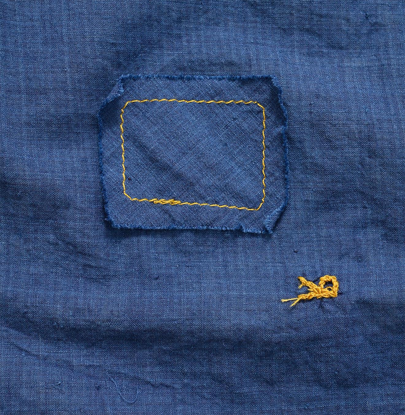 Ai Indigo Khadi Lace de Sleeveless Top