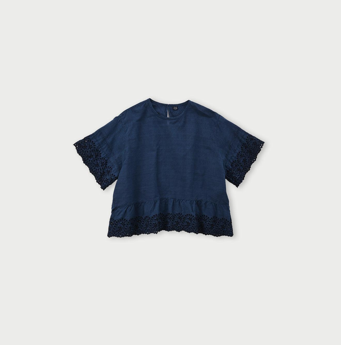 Ai Indigo Khadi Cutowrk de T-shirt