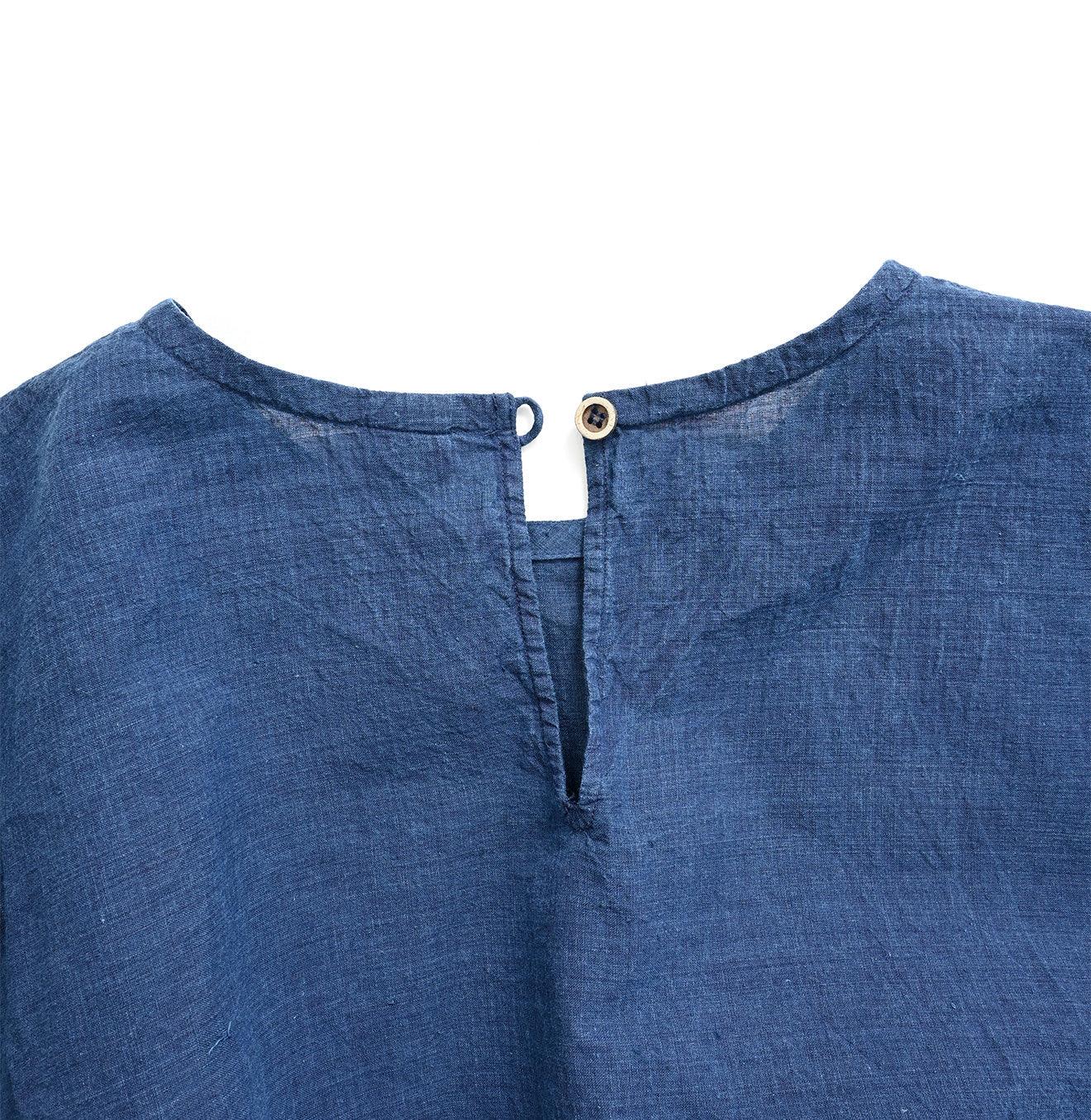 Ai Indigo Khadi Cutowrk de T-shirt