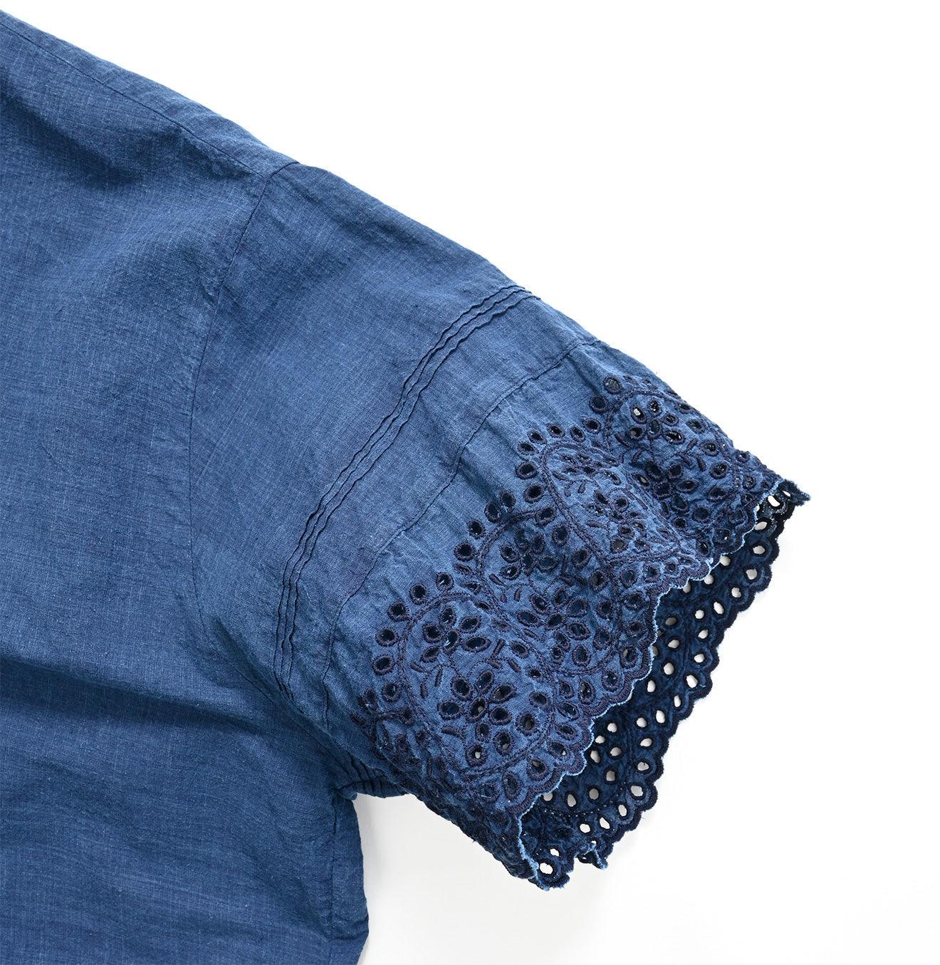Ai Indigo Khadi Cutowrk de T-shirt