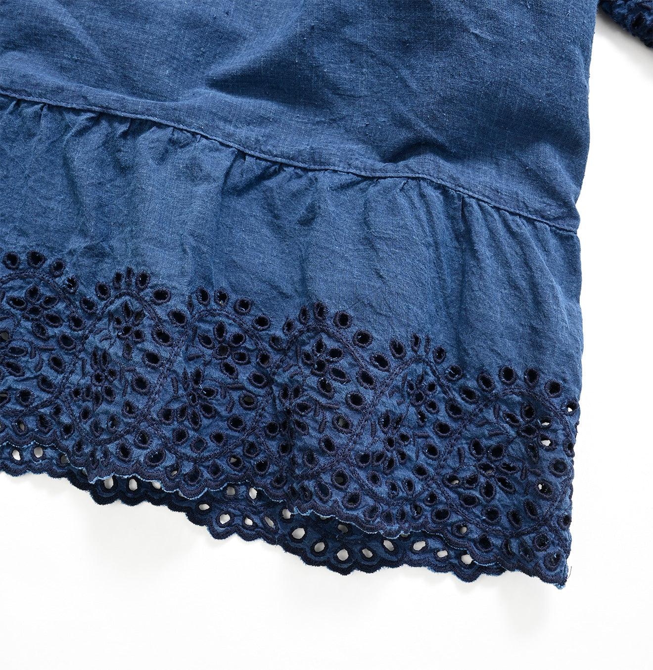 Ai Indigo Khadi Cutowrk de T-shirt