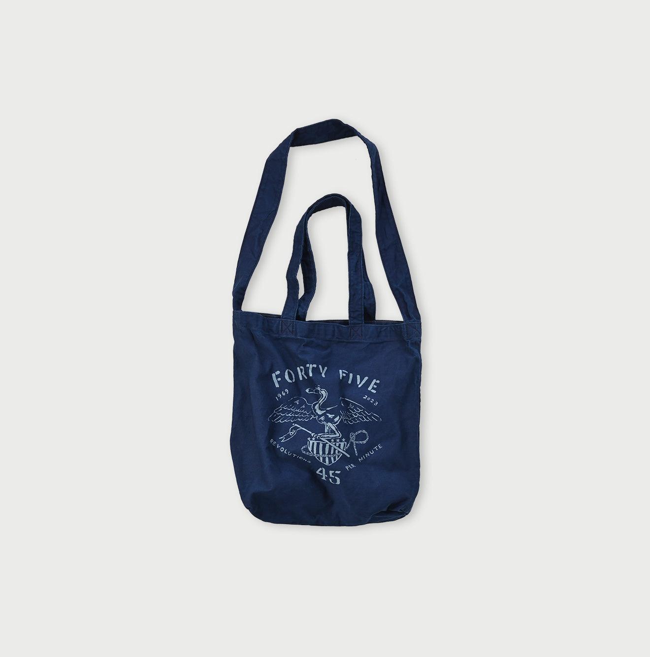 Indigo Okome Satin 45 Star Medium Tote