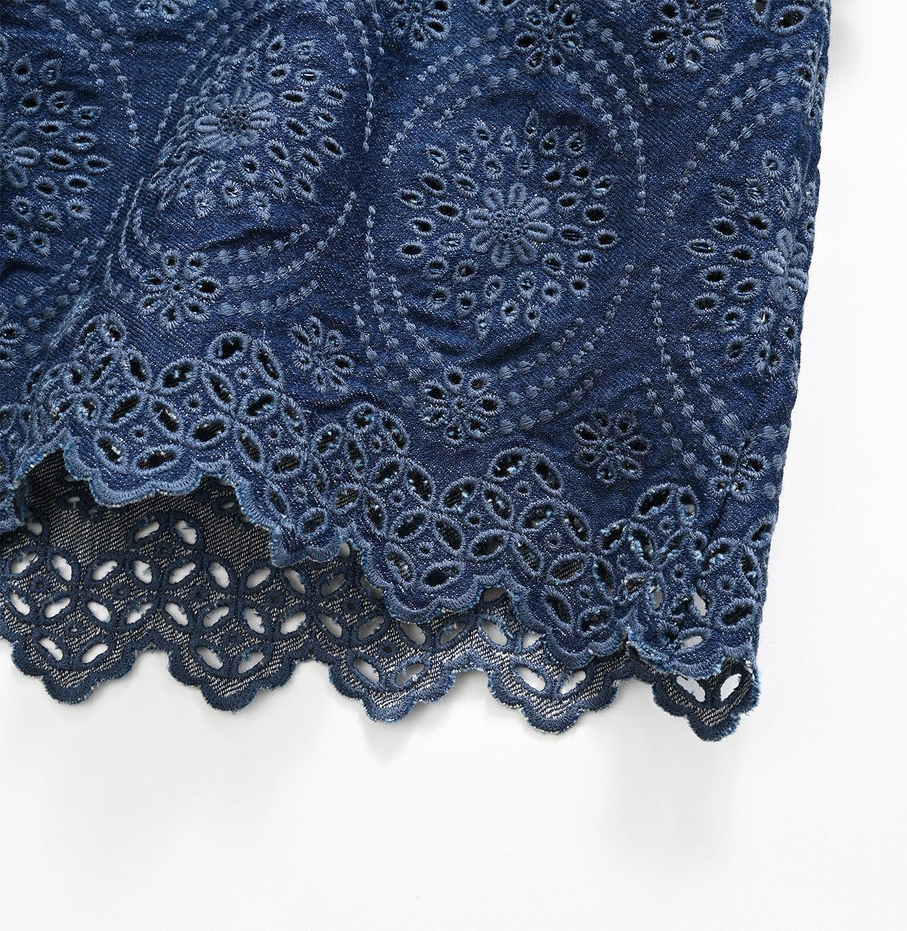 Shirt Denim Cutwork Blouse