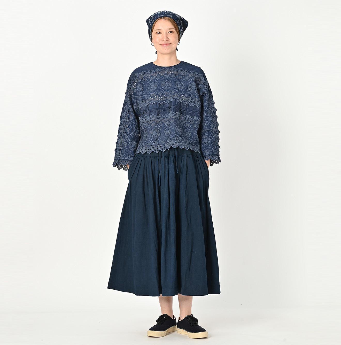 Shirt Denim Cutwork Blouse