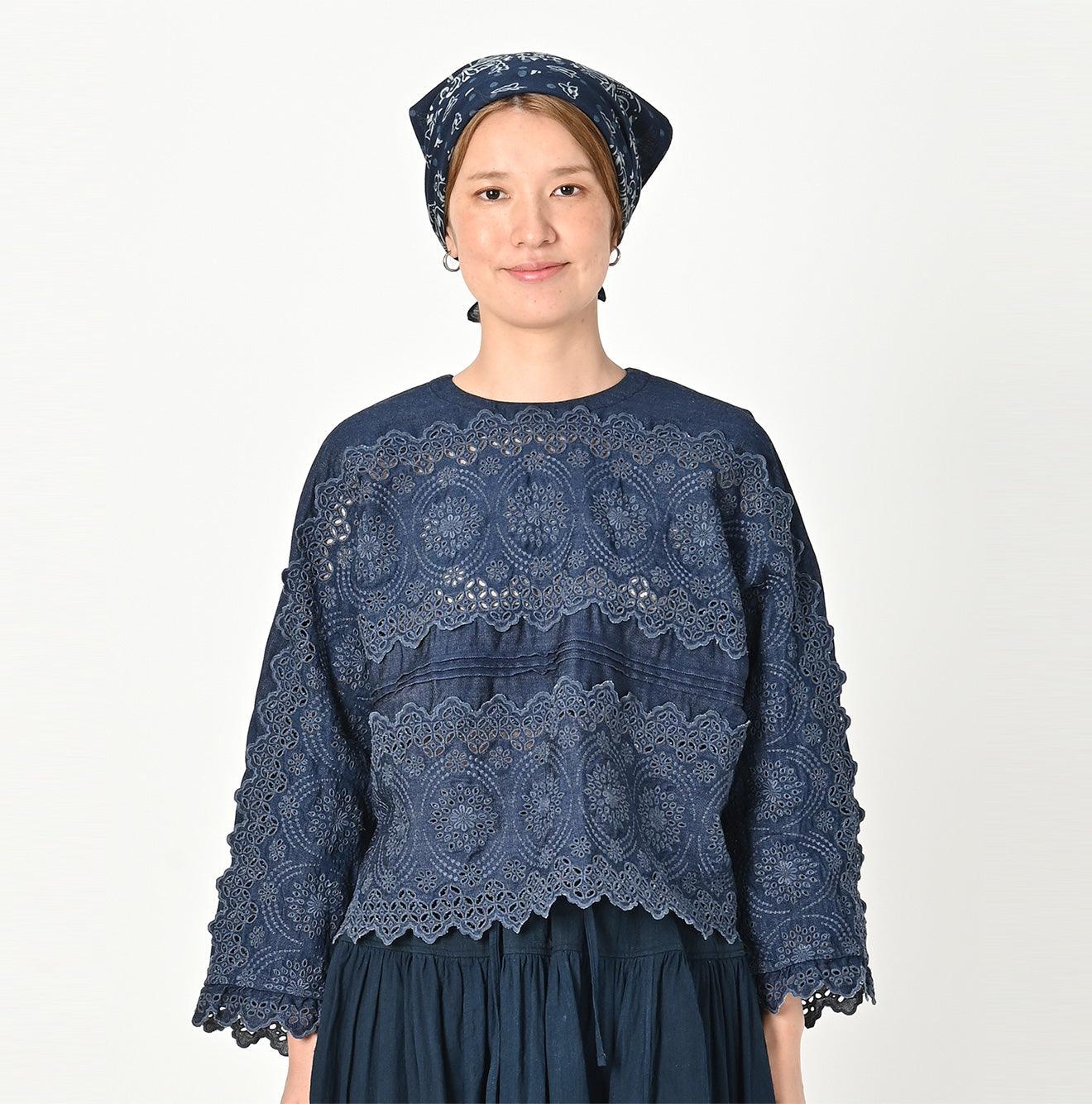 Shirt Denim Cutwork Blouse