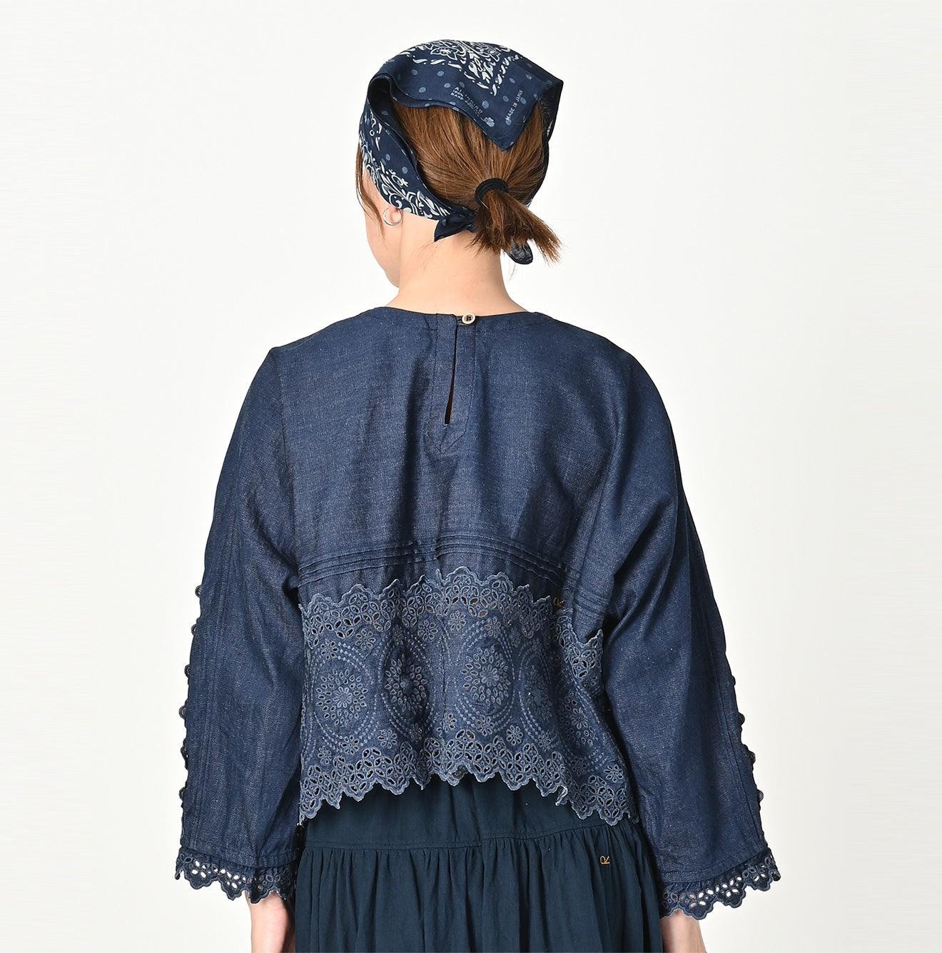 Shirt Denim Cutwork Blouse