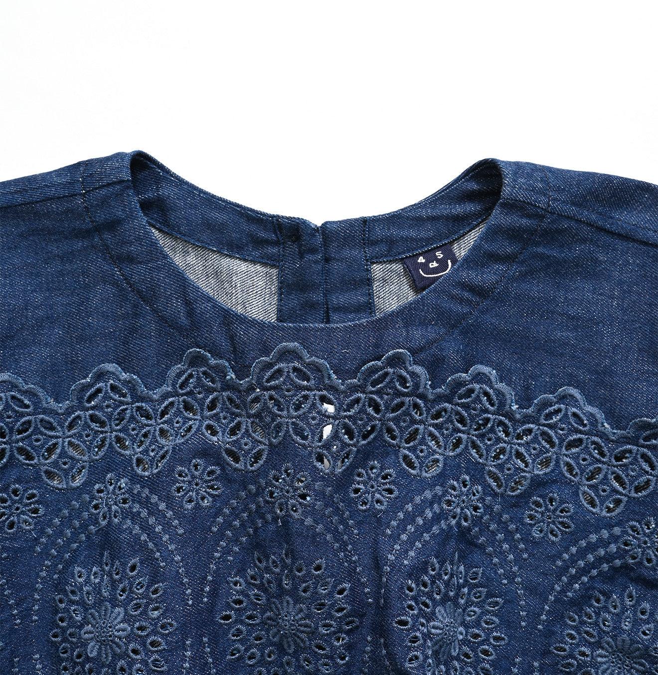 Shirt Denim Cutwork Blouse