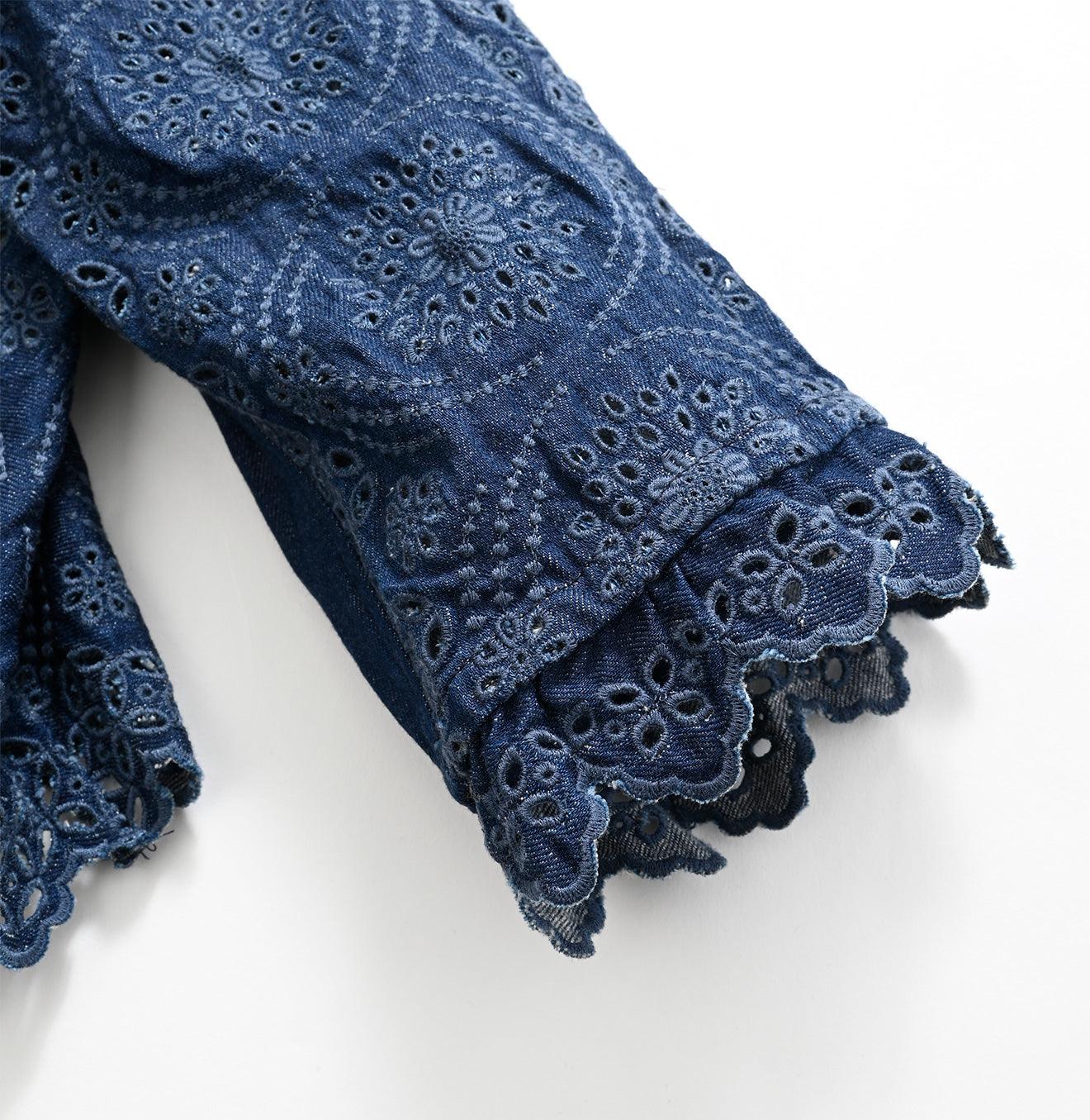 Shirt Denim Cutwork Blouse