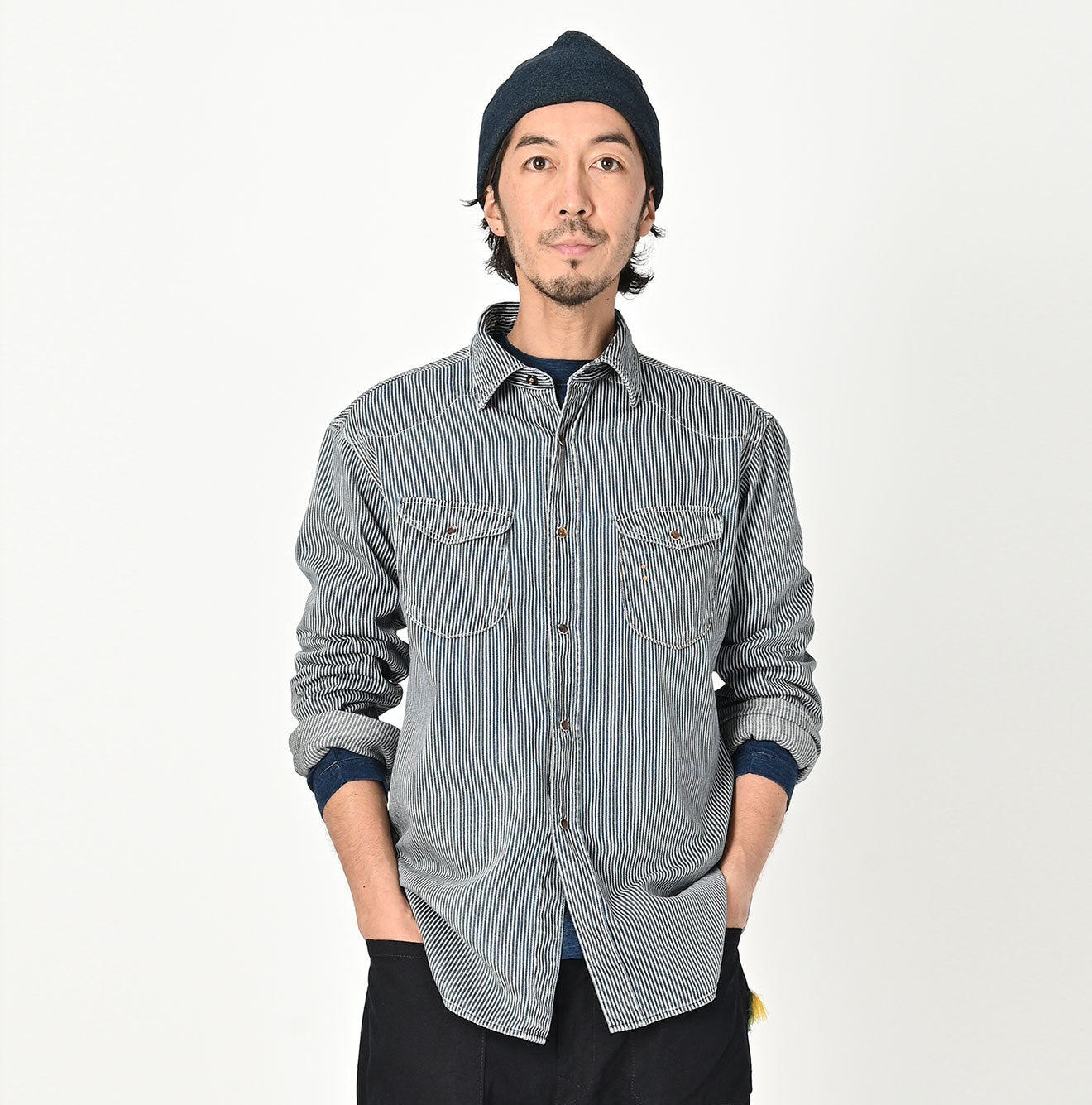 衬衫 牛仔布 908 东方衬衫 仿旧