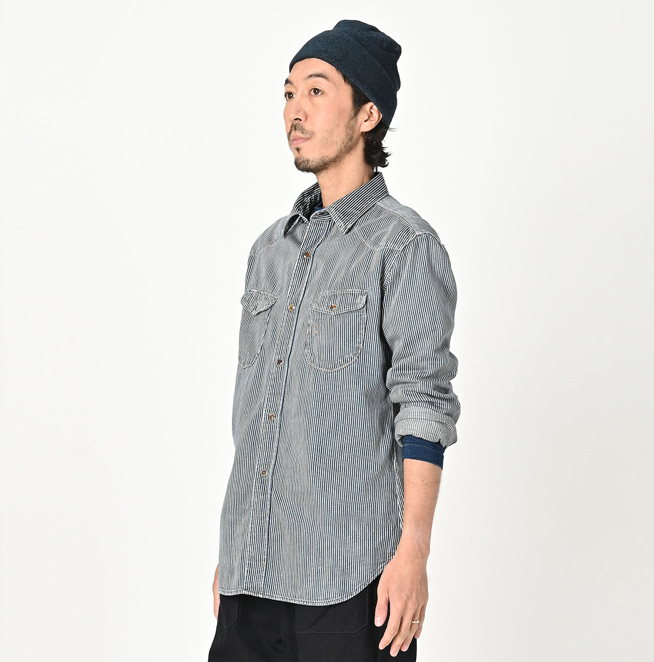 衬衫 牛仔布 908 东方衬衫 仿旧
