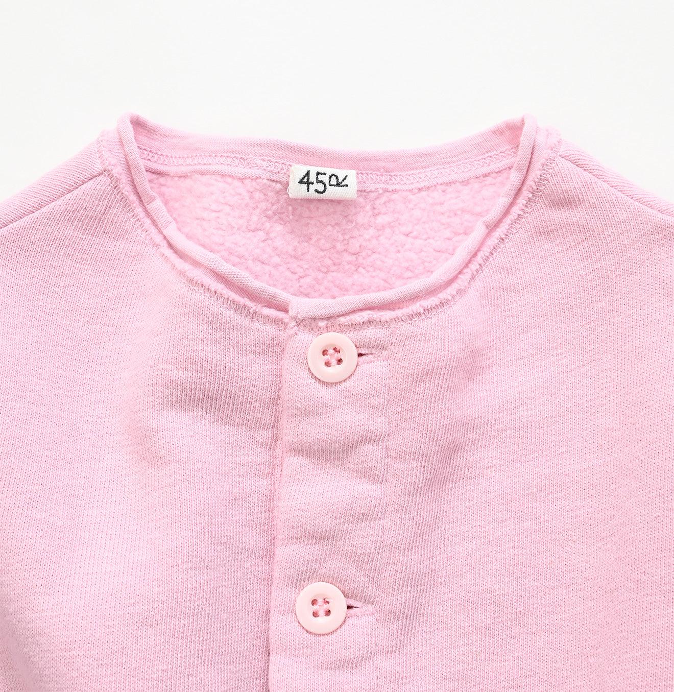 Cotton Fleece Square Cardigan