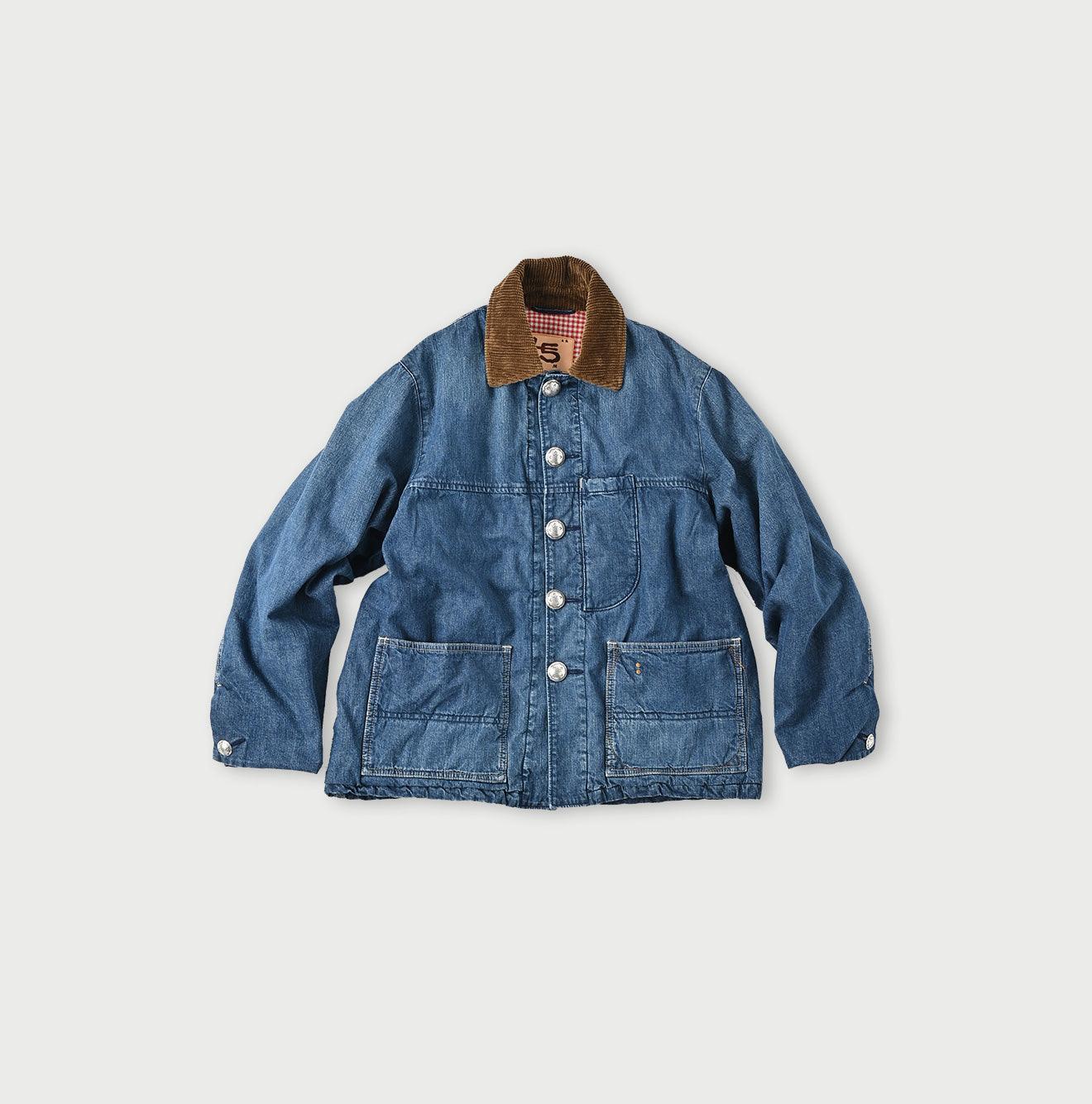 Mugi Denim 908 Coverall Jacket Distressed