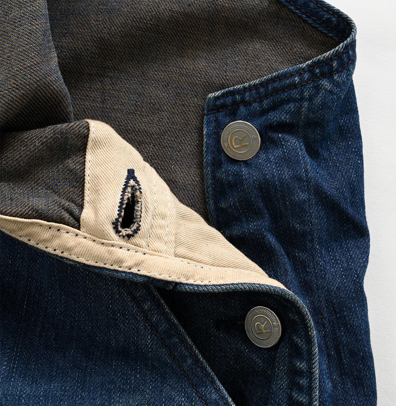 Mont Brown Denim 908 Overall Distressed