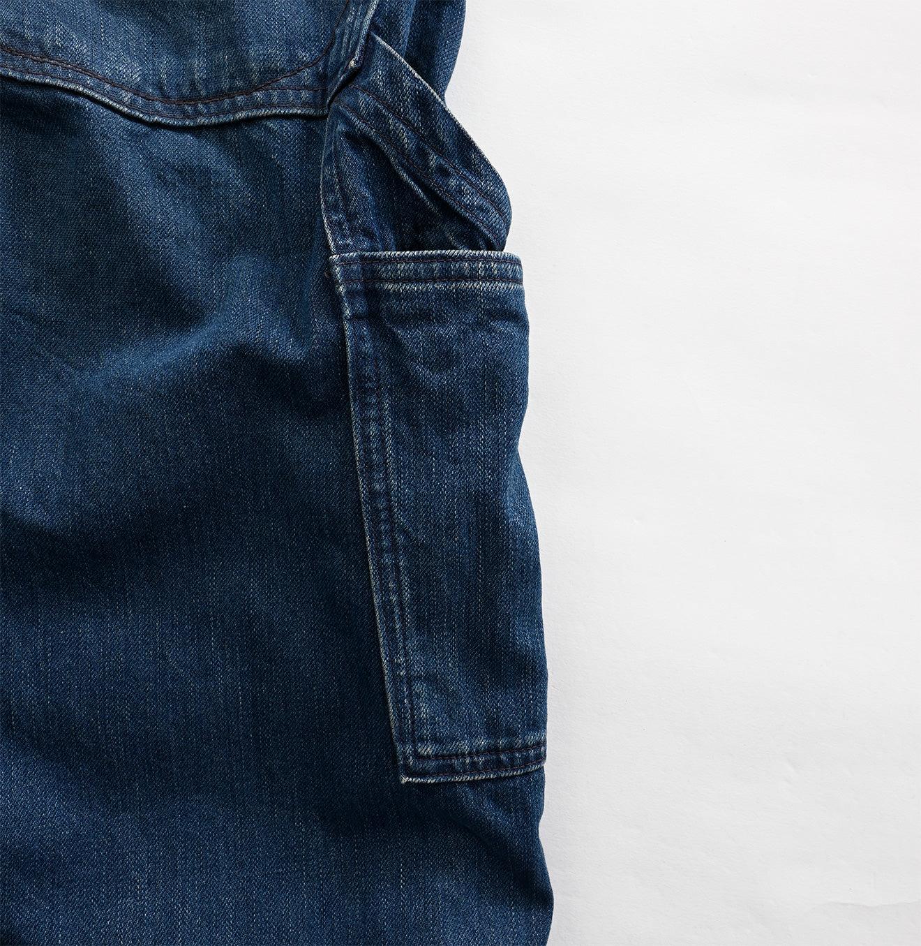 Mont Brown Denim 908 Overall Distressed