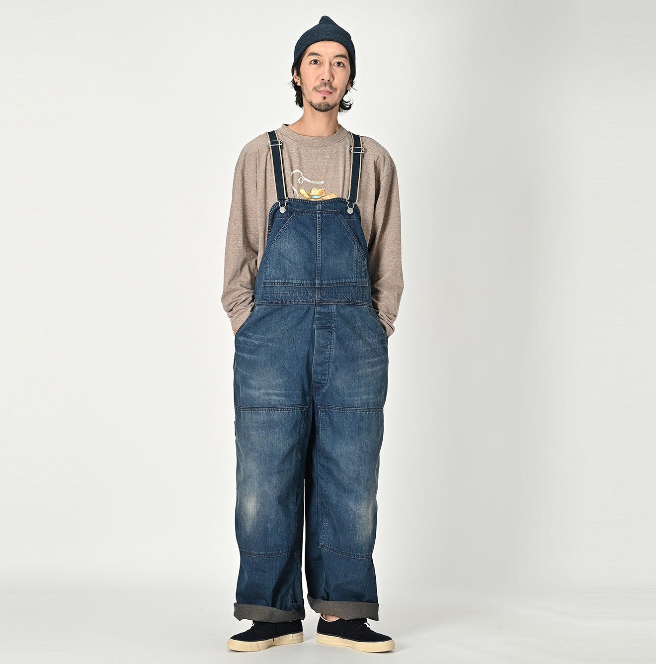 Mont Brown Denim 908 Overall Distressed