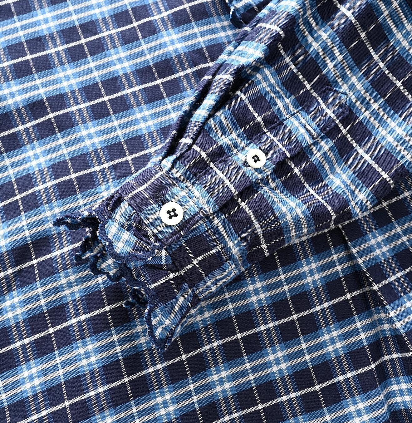 Light Oxford Cutworkd Pullover Shirt