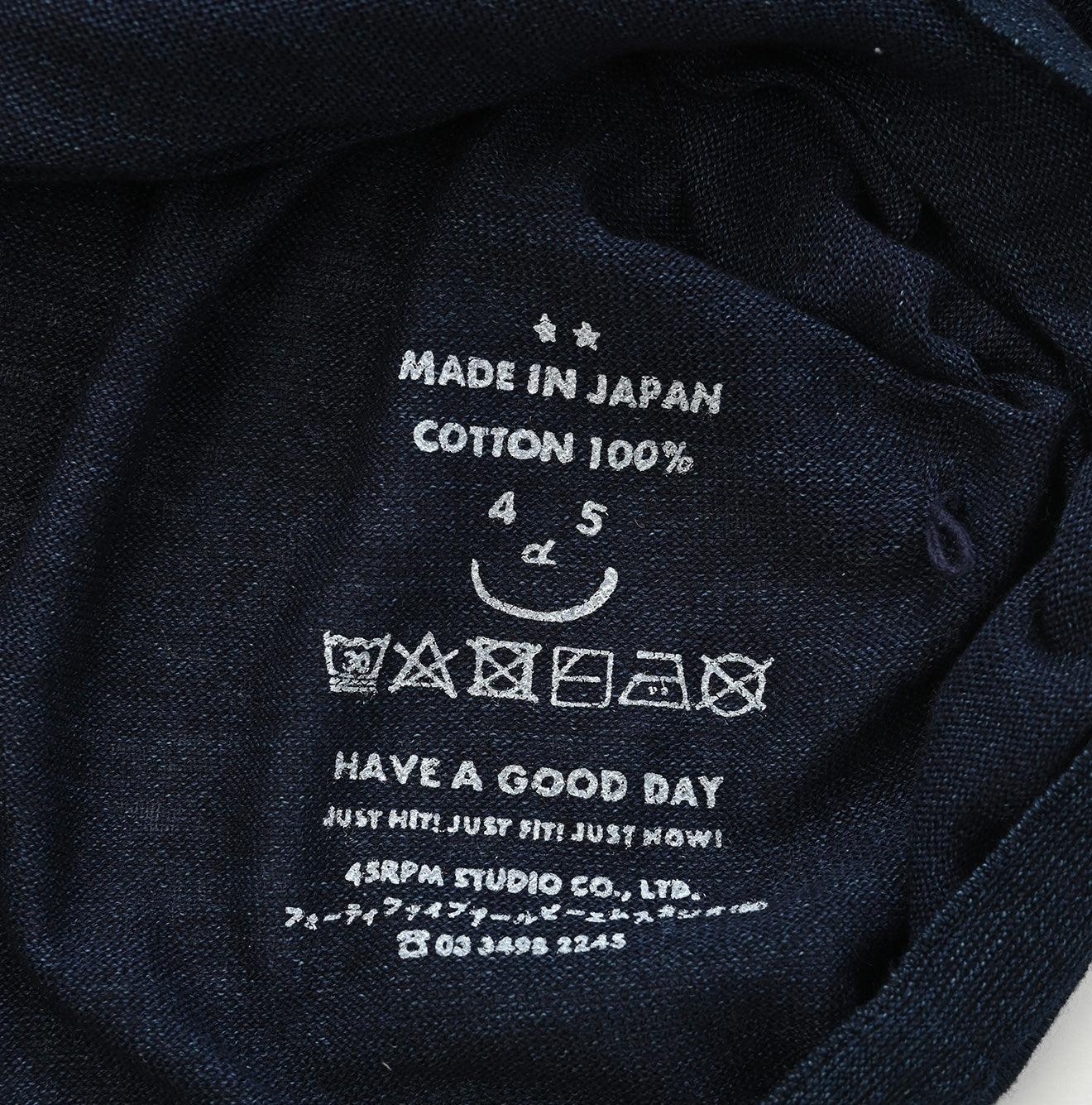 Indigo Super Gauze Wholegarment 908 Turtleneck
