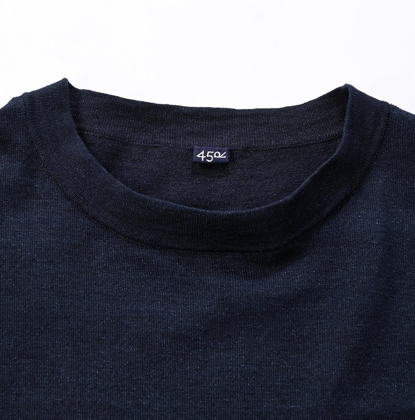 Futatabi Indigo Daily Knit-sewn Ocean Lace T-shirt