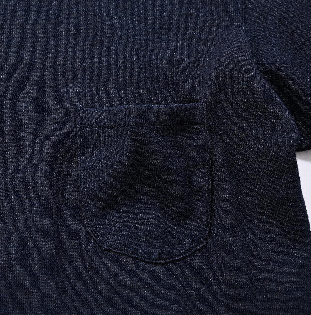 Futatabi Indigo Daily Knit-sewn Ocean Lace T-shirt