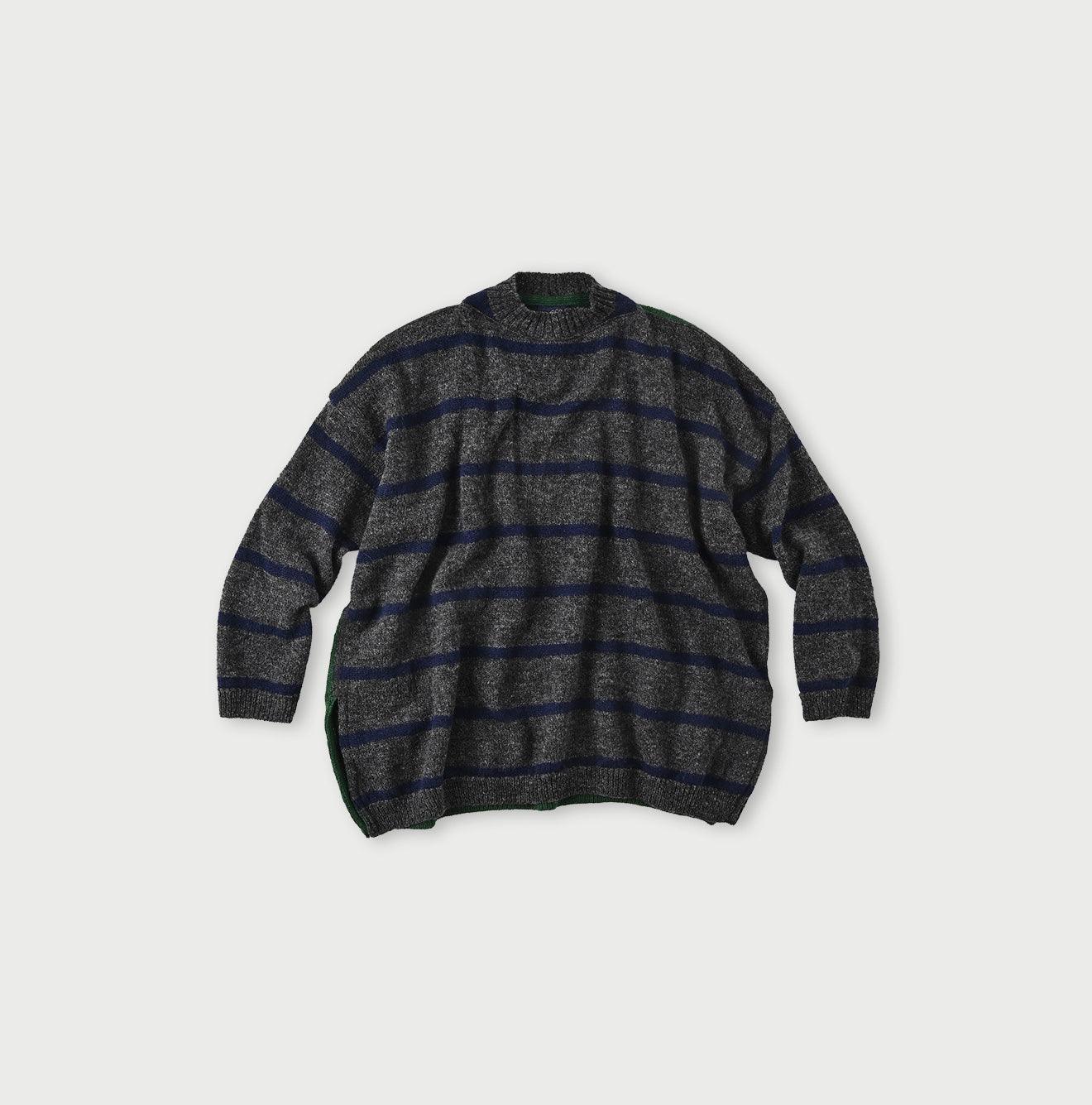 Shetland Super Gauze Big Slit Basque Sweater