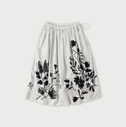 Sumie Flower Easy Gather Skirt