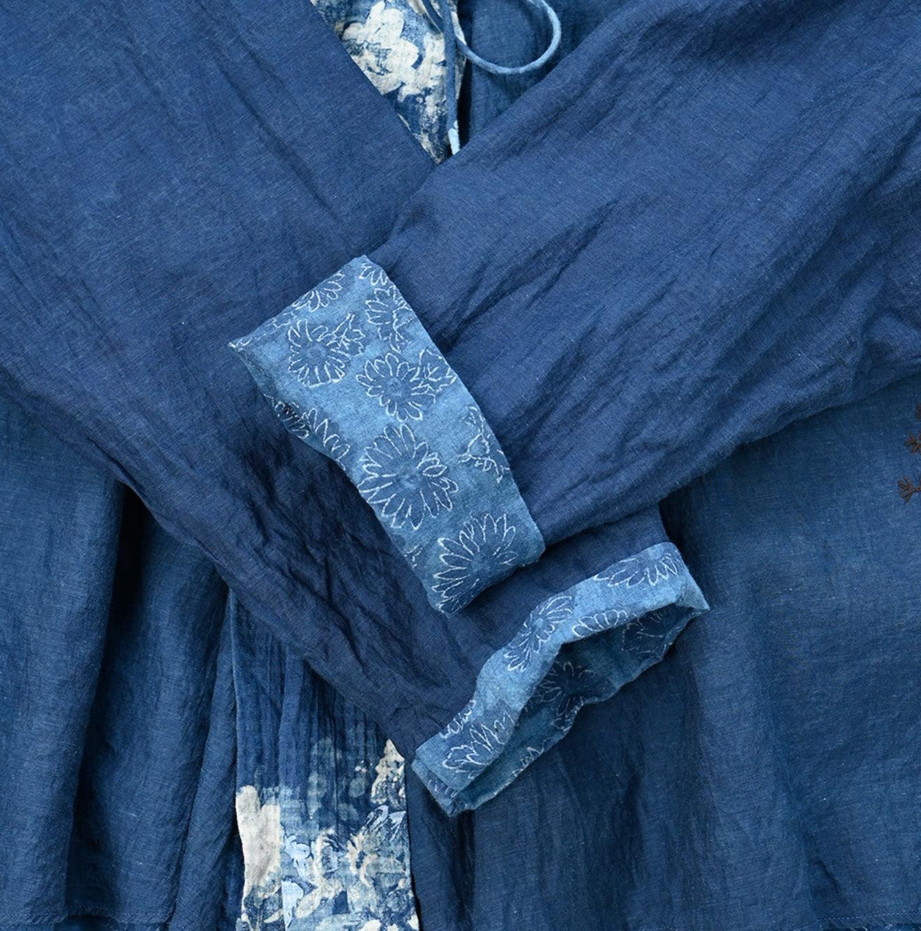 Ai Indigo Khadi puapua Bolero