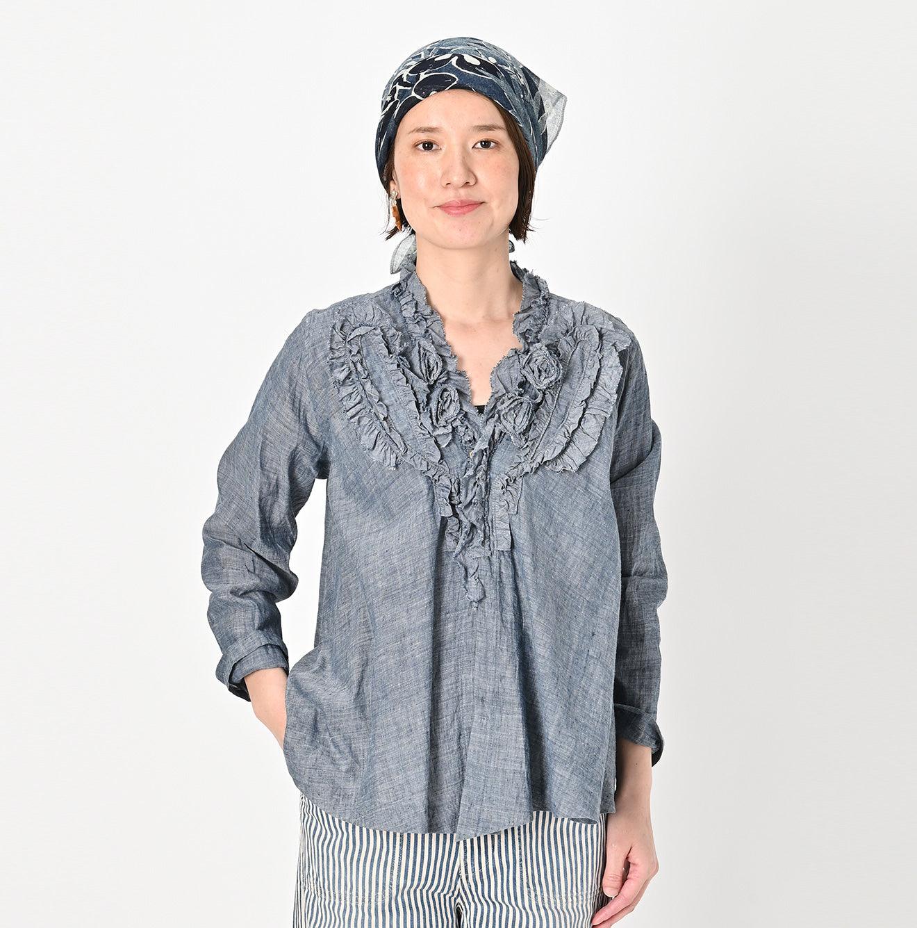 Ai Indigo Khadi Lei Lei Cachecoeur