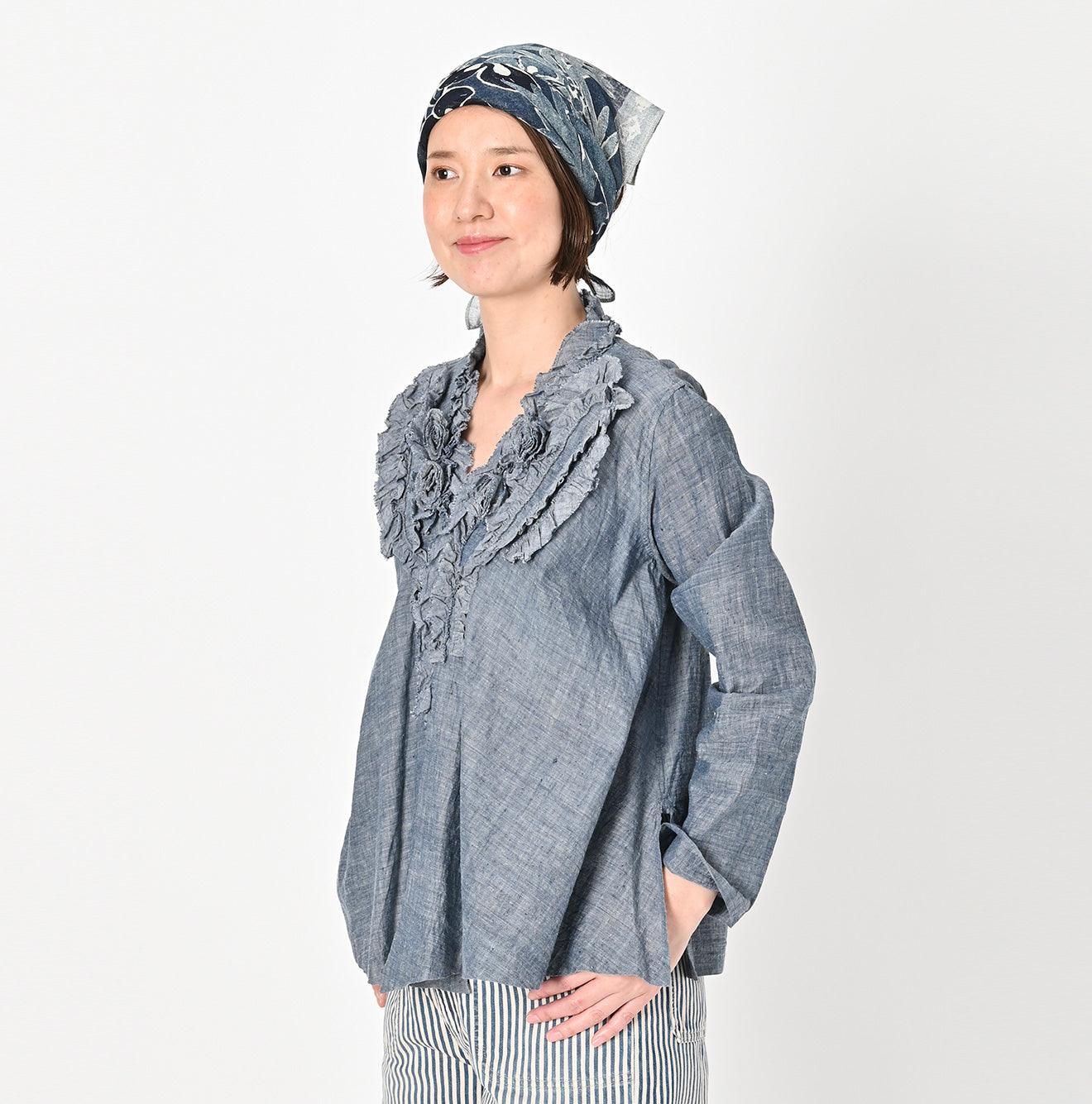 Ai Indigo Khadi Lei Lei Cachecoeur