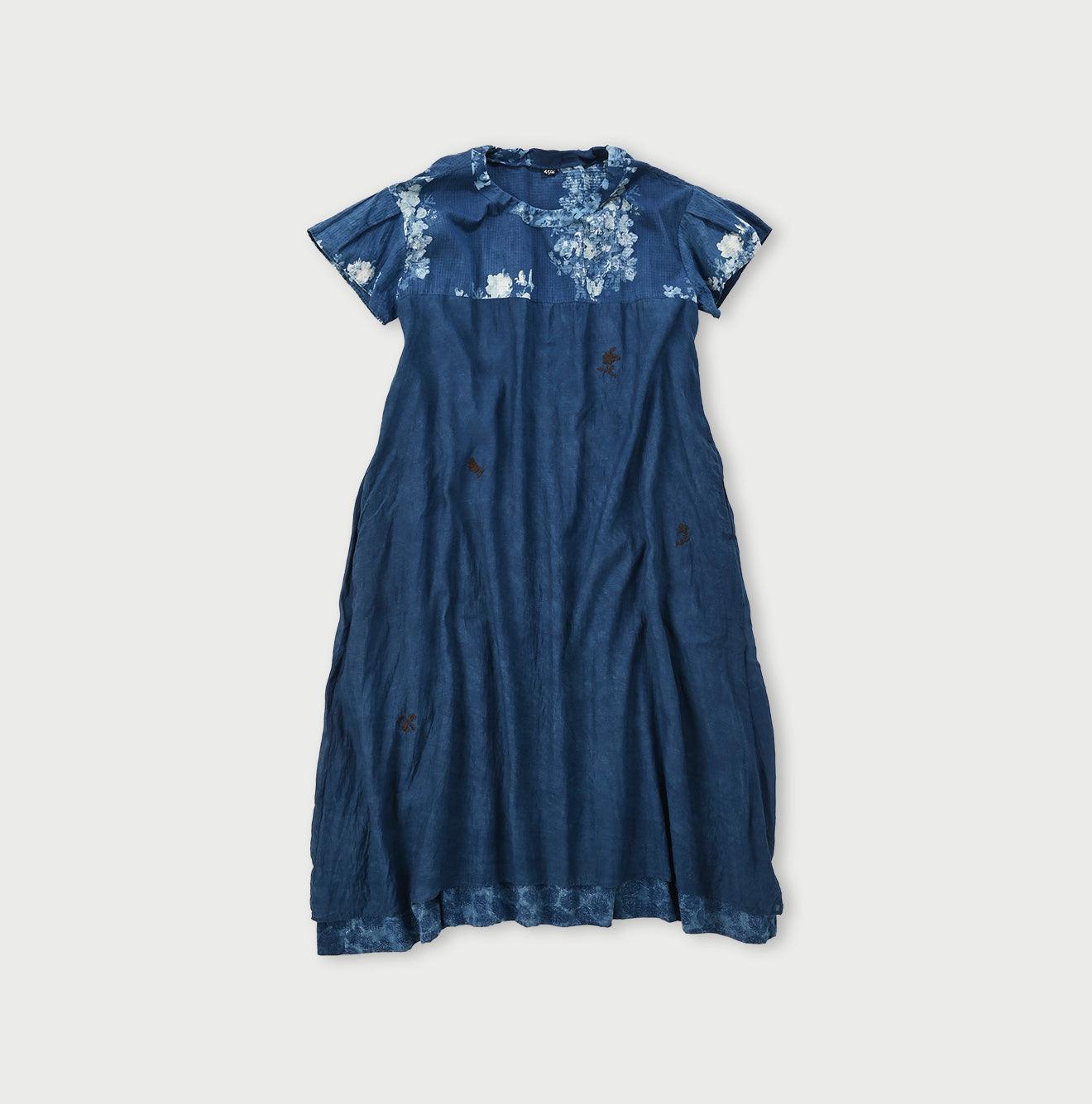 Ai Indigo Khadi puapua Dress