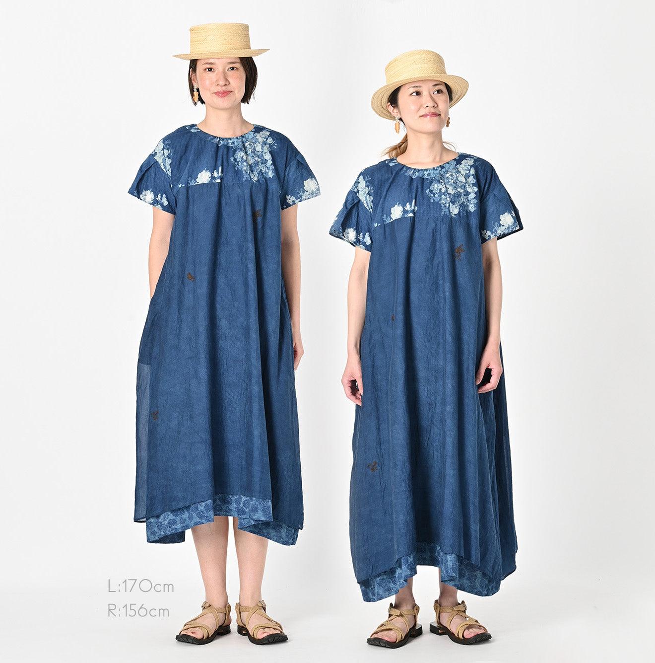 Ai Indigo Khadi puapua Dress