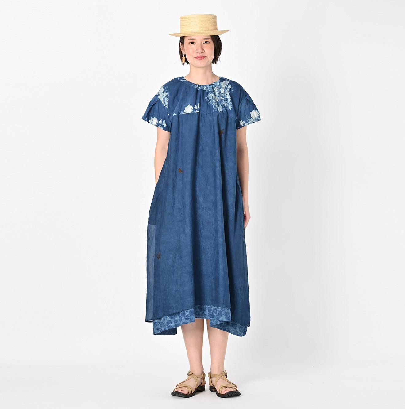 Ai Indigo Khadi puapua Dress