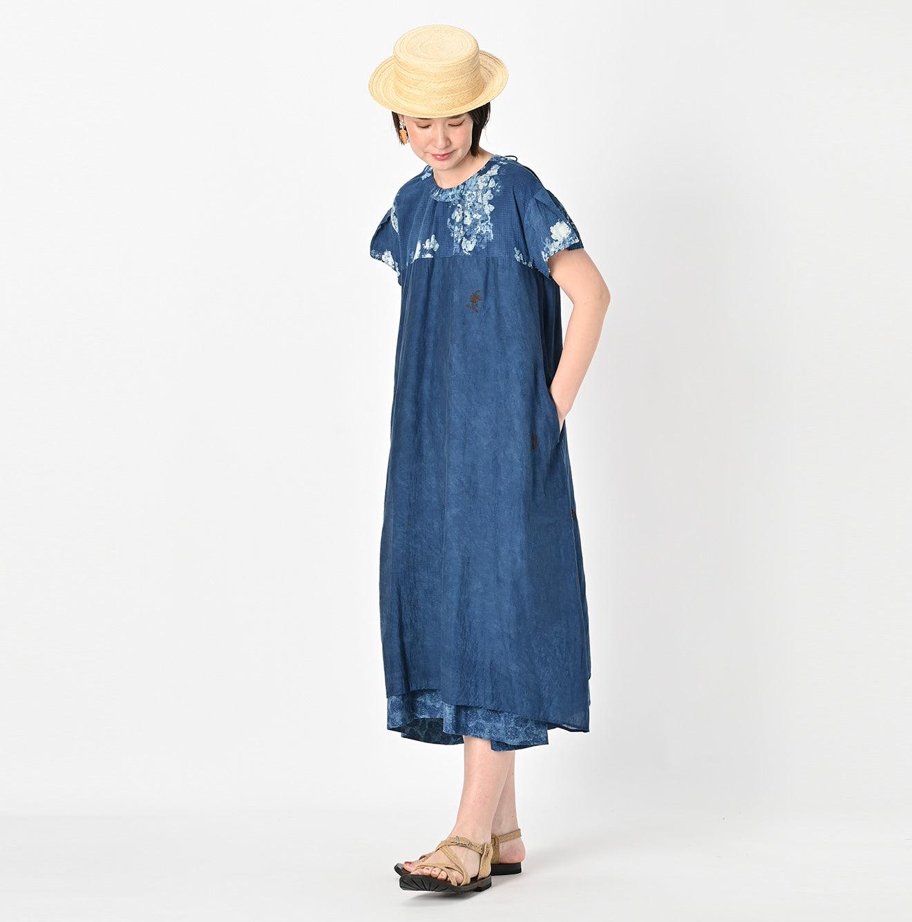 Ai Indigo Khadi puapua Dress