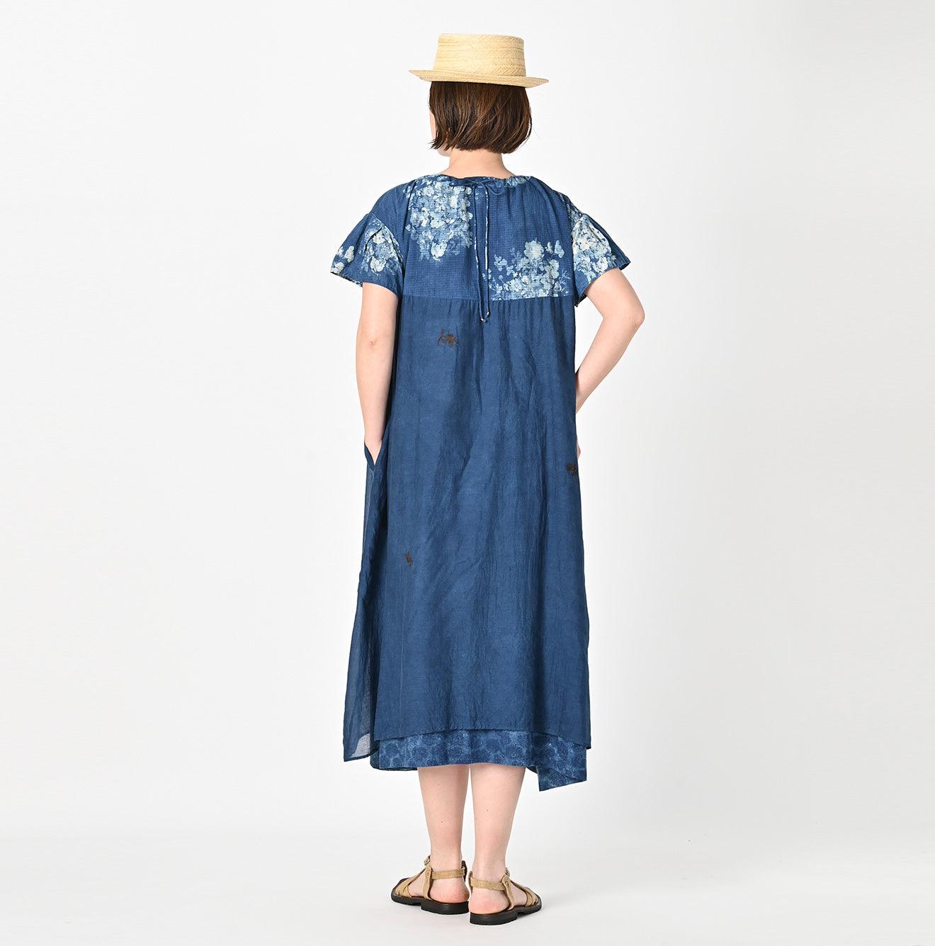 Ai Indigo Khadi puapua Dress