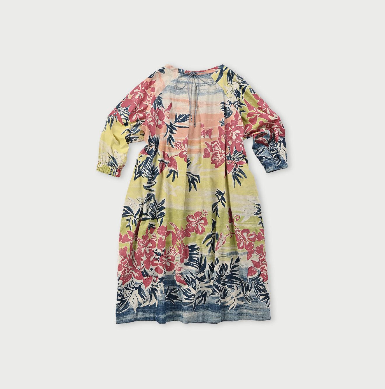 Indigo Anuenue Tuck Dress