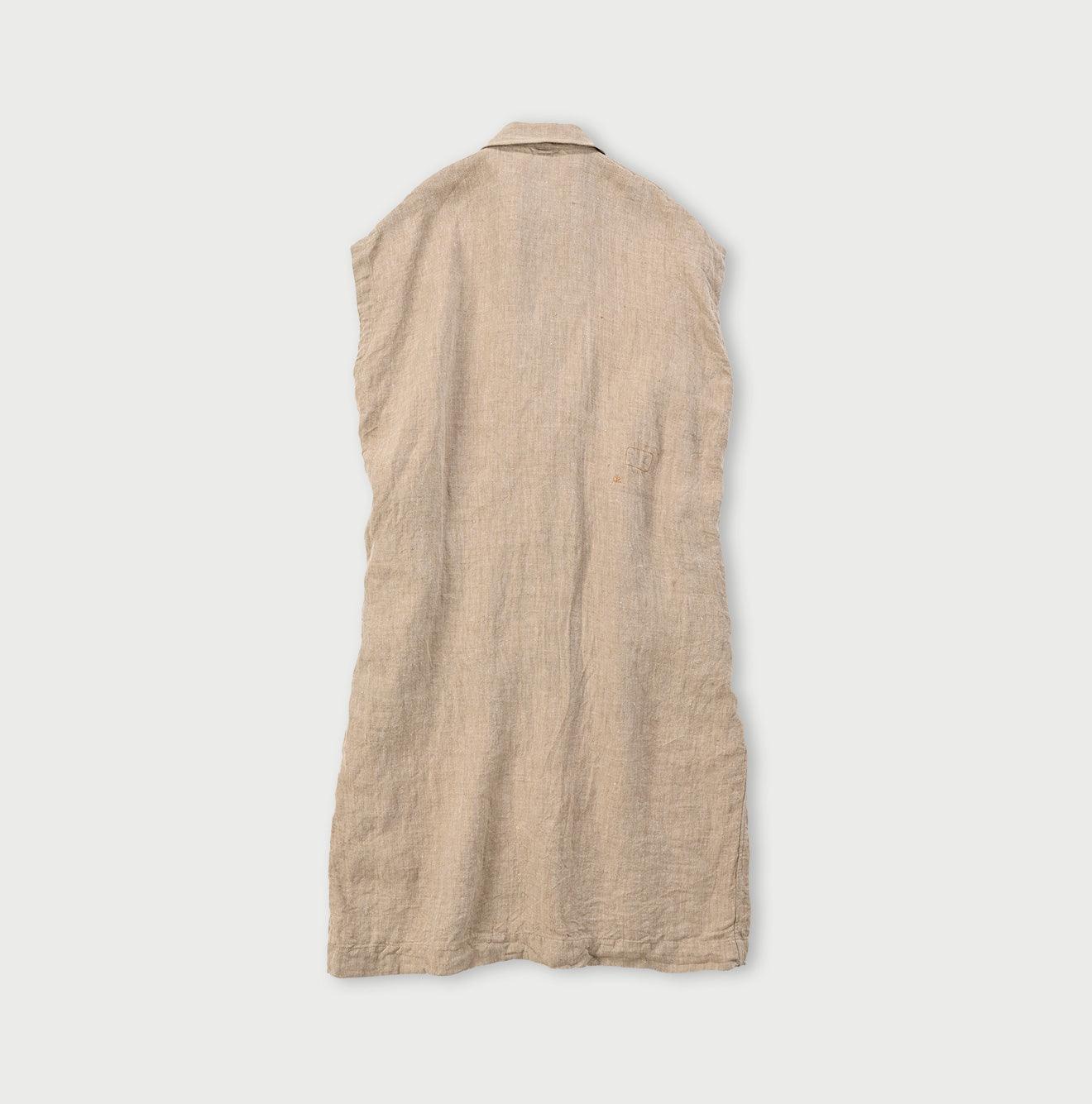 Indian Linen Herringbone 8 Knots Dress