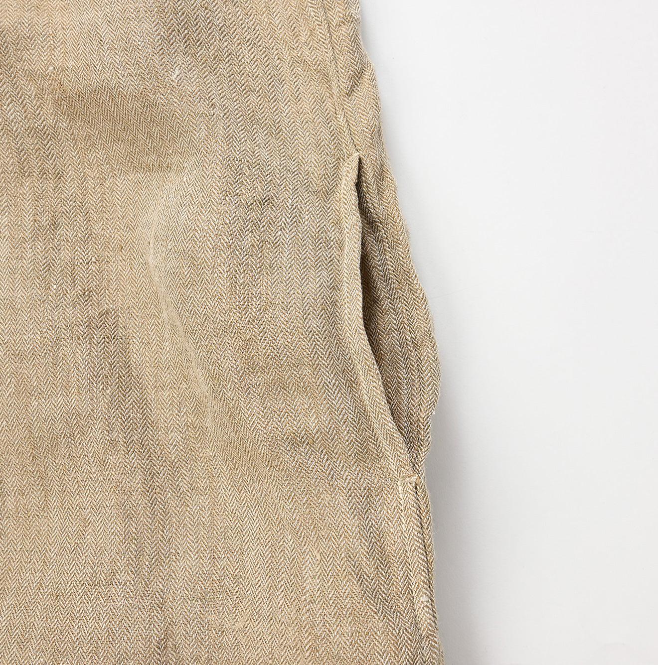 Indian Linen Herringbone 8 Knots Dress